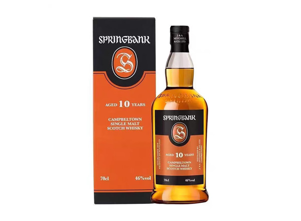 哪里收购云顶10年威士忌SpringBank云顶10年700ml回收洋酒行货行情价格