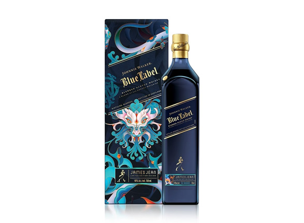 哪里尊尼获加蓝牌威士忌回收Johnnie Walker蟠龙献瑞龙年特别版约翰走路750ml春节限量版行情价格