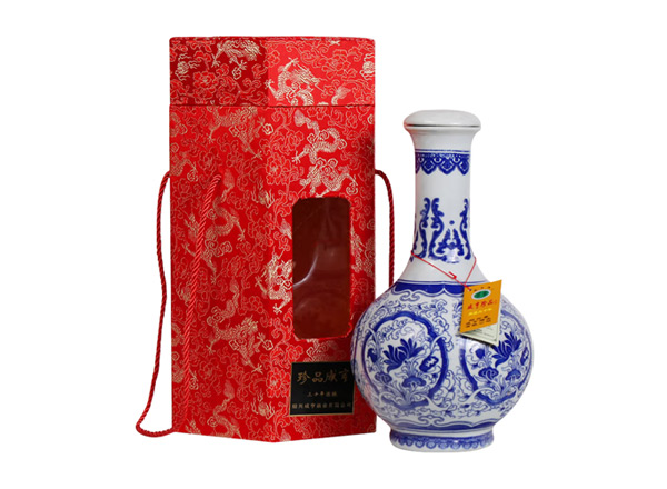 哪里咸亨黄酒回收珍品咸亨三十年花雕酒青瓷瓶盒装绍兴黄酒2.5L