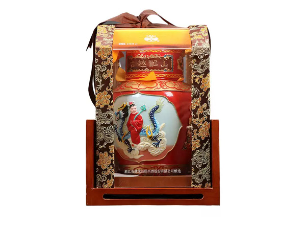 哪里古越龙山黄酒回收古越龙山状元及第二十年陈酿2.5L工艺浮雕黄酒
